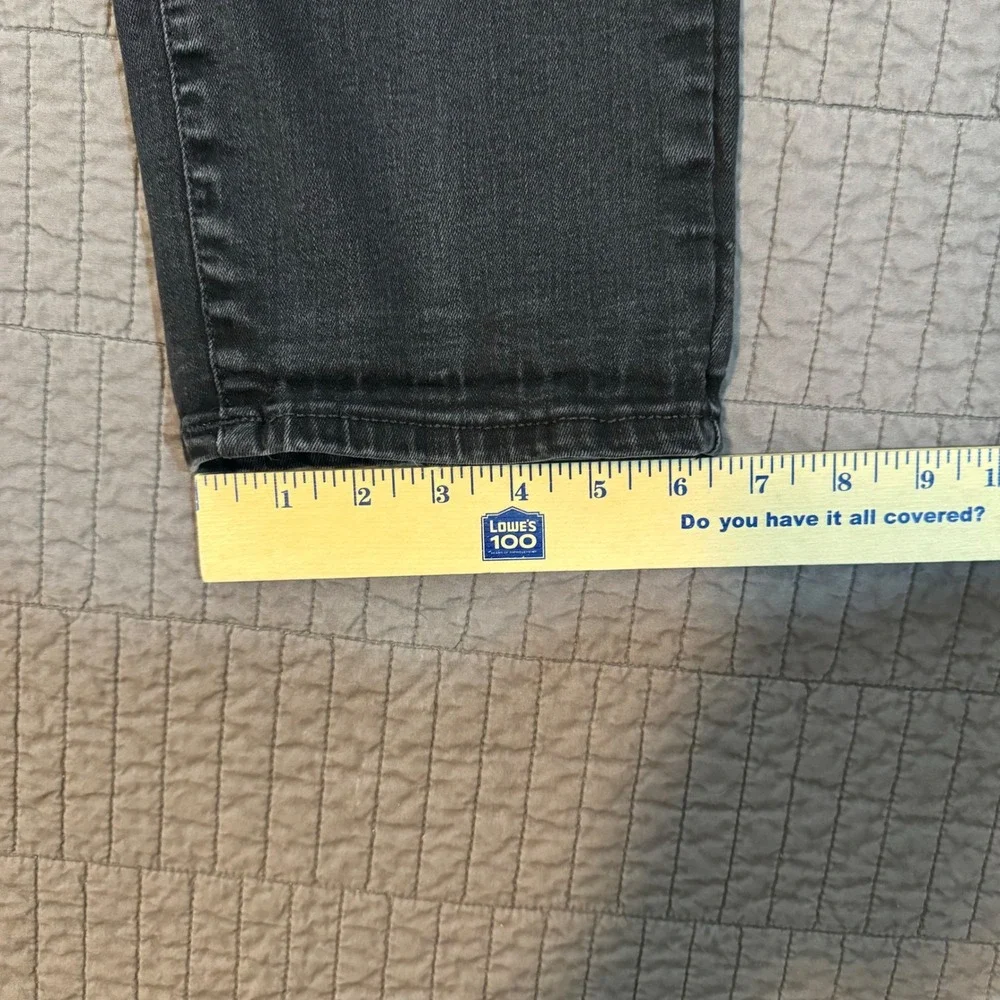 Lucky Brand Jeans Men's 34x30‎ (33x29) Black 410 Athletic Straight Stretch Faded